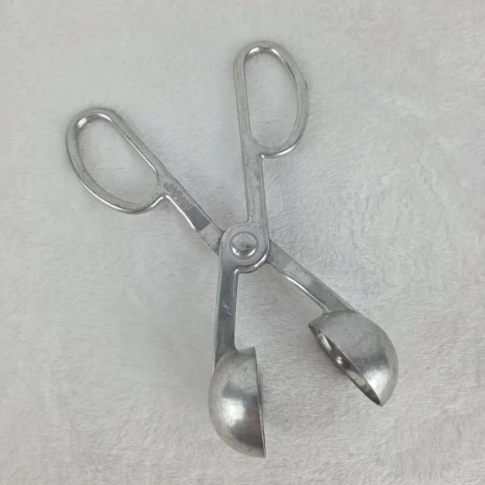Vintage Japan Aluminum Meatball Cookie Dough Scoop Scissor Scoop 1.5